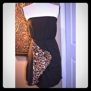 Gorgeous Black / Leopard Cocktail Dress